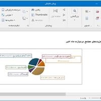 امکان چاپ نمودار هزینه های 12 ماه اخیر